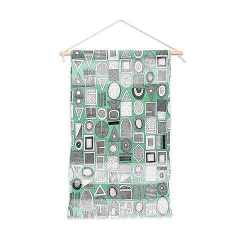 Sharon Turner frisson memphis bw green Wall Hanging Portrait