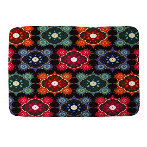 Sharon Turner Galaxy Flowers Memory Foam Bath Mat
