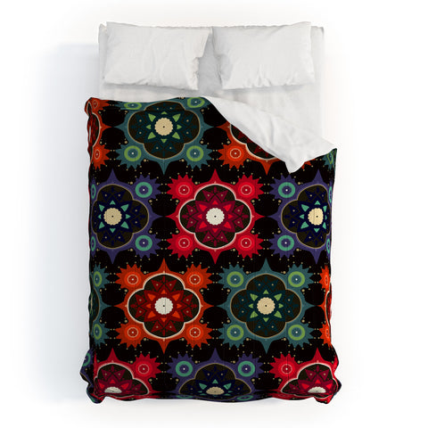 Sharon Turner Galaxy Flowers Comforter