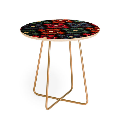 Sharon Turner Galaxy Flowers Round Side Table