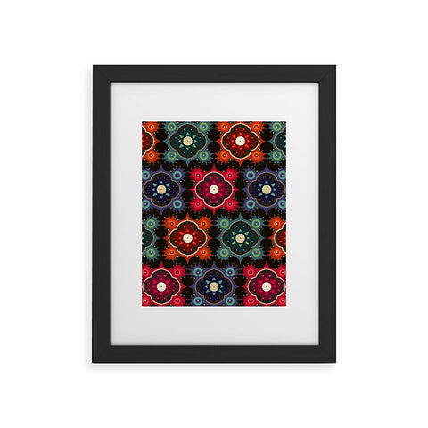 Sharon Turner Galaxy Flowers Framed Art Print