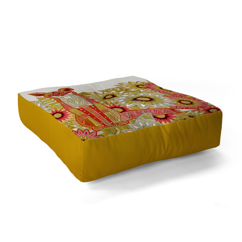 Sharon Turner Garden Fox Floor Pillow Square