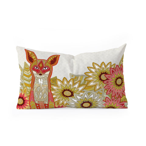 Sharon Turner Garden Fox Oblong Throw Pillow