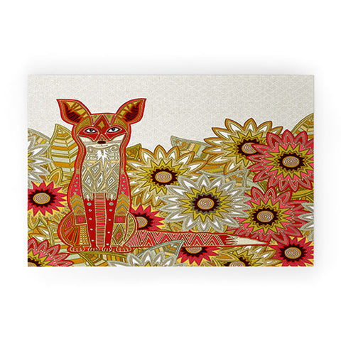 Sharon Turner Garden Fox Welcome Mat