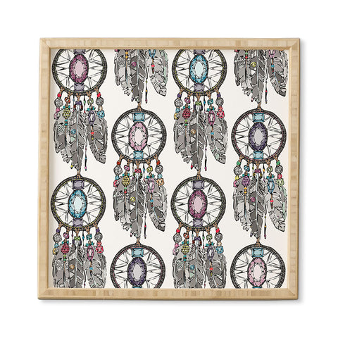 Sharon Turner Gemstone Dreamcatcher Framed Wall Art
