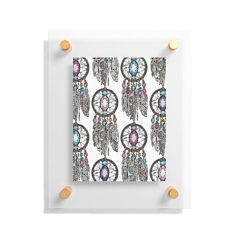 Sharon Turner Gemstone Dreamcatcher Floating Acrylic Print