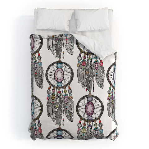 Sharon Turner Gemstone Dreamcatcher Duvet Cover