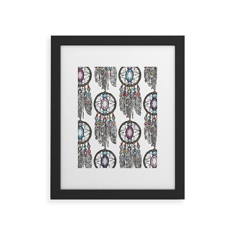 Sharon Turner Gemstone Dreamcatcher Framed Art Print