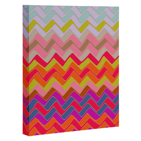 Sharon Turner Geo Chevron Art Canvas