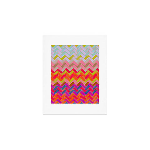 Sharon Turner Geo Chevron Art Print