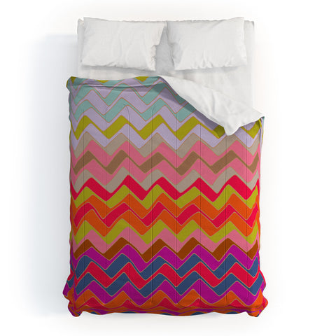 Sharon Turner Geo Chevron Comforter