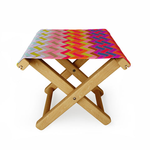 Sharon Turner Geo Chevron Folding Stool