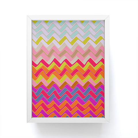 Sharon Turner Geo Chevron Framed Mini Art Print