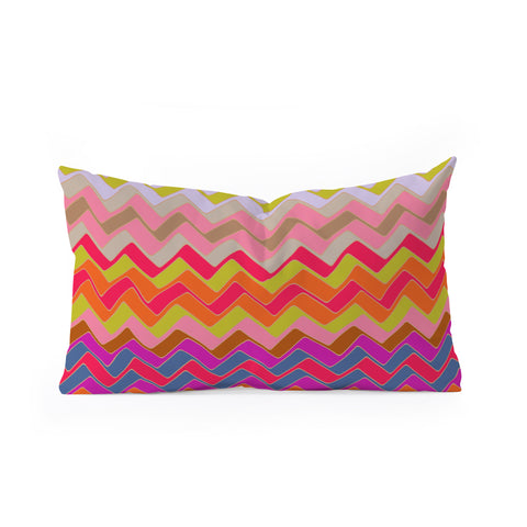 Sharon Turner Geo Chevron Oblong Throw Pillow