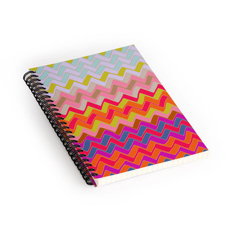 Sharon Turner Geo Chevron Spiral Notebook