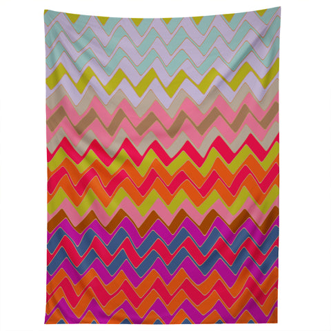 Sharon Turner Geo Chevron Tapestry