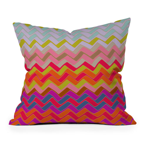 Sharon Turner Geo Chevron Throw Pillow