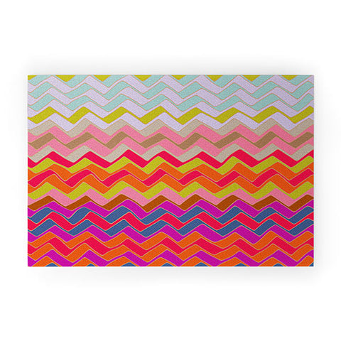 Sharon Turner Geo Chevron Welcome Mat