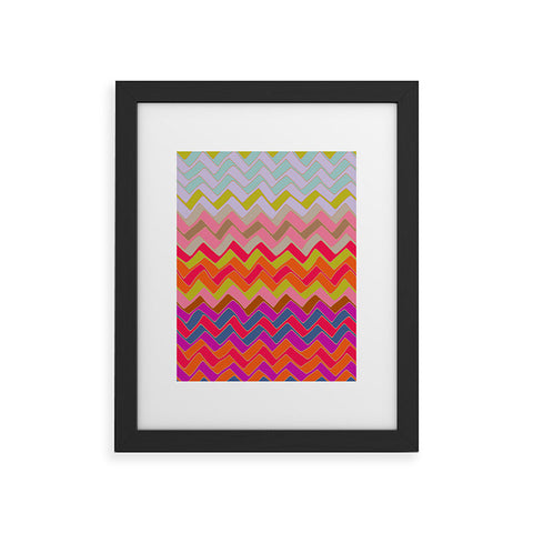 Sharon Turner Geo Chevron Framed Art Print
