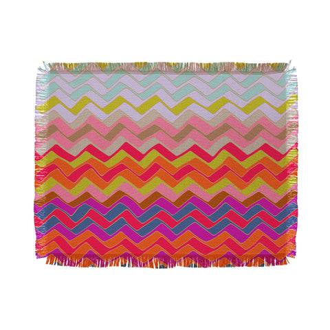 Sharon Turner Geo Chevron Throw Blanket