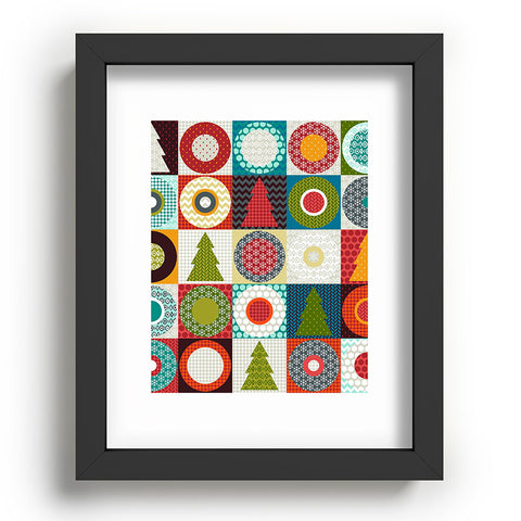 Sharon Turner Geo Christmas Recessed Framing Rectangle