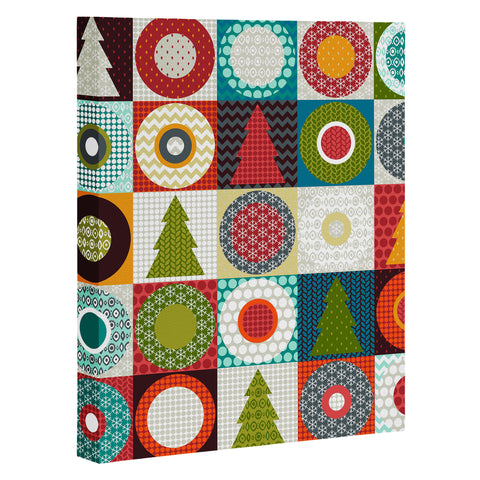 Sharon Turner Geo Christmas Art Canvas