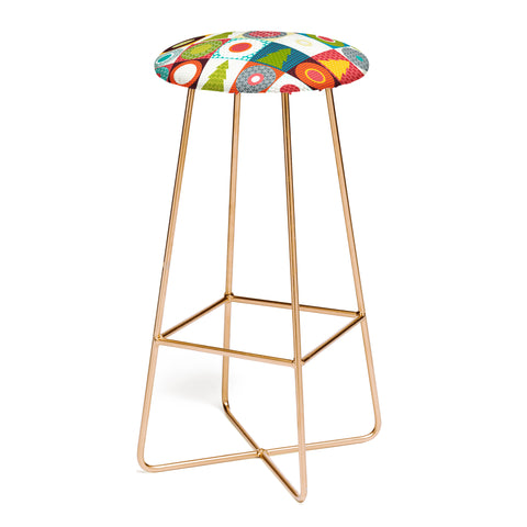 Sharon Turner Geo Christmas Bar Stool