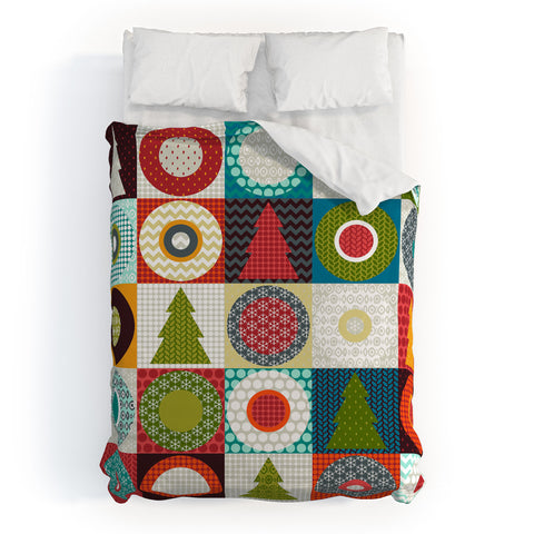 Sharon Turner Geo Christmas Duvet Cover
