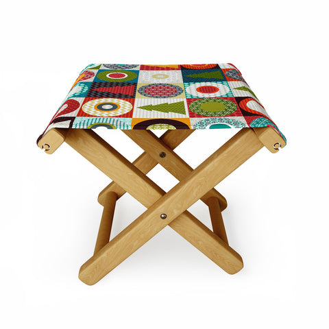Sharon Turner Geo Christmas Folding Stool
