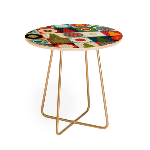 Sharon Turner Geo Christmas Round Side Table