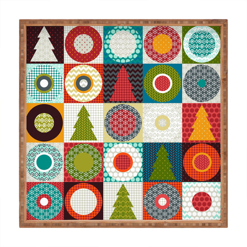 Sharon Turner Geo Christmas Square Tray