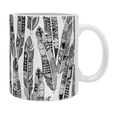 Sharon Turner geo feathers Coffee Mug
