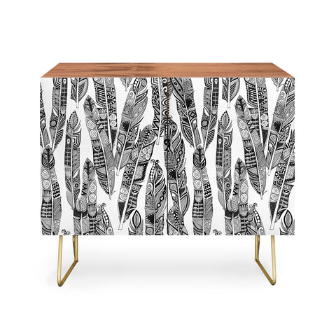 Sharon Turner geo feathers Credenza
