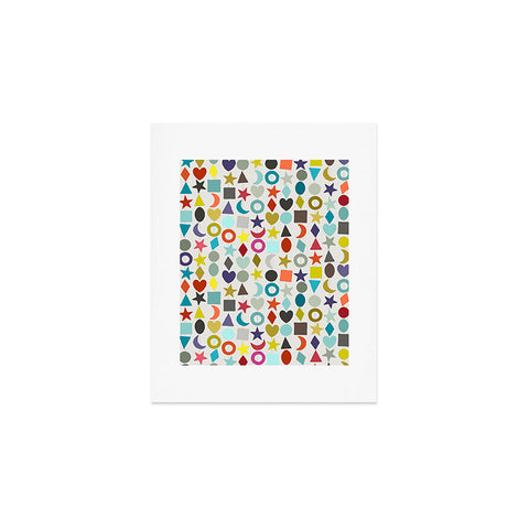 Sharon Turner geo garland Art Print