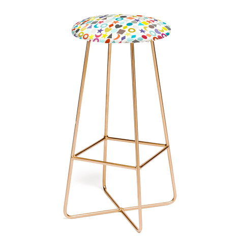 Sharon Turner geo garland Bar Stool
