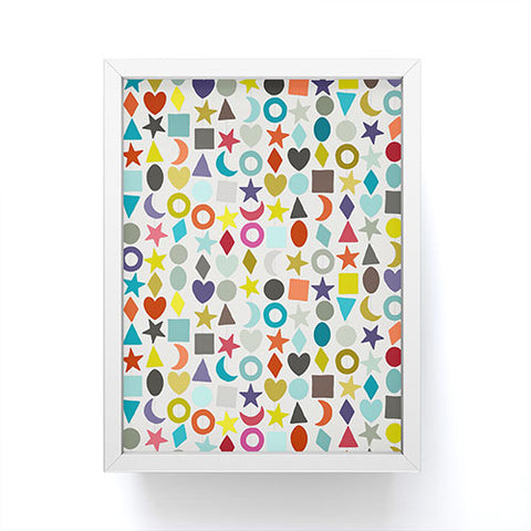 Sharon Turner geo garland Framed Mini Art Print