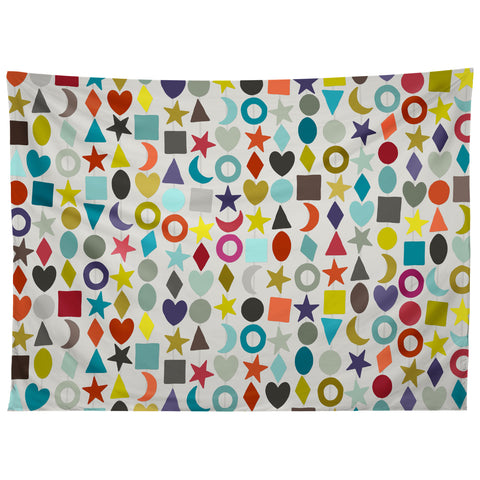 Sharon Turner geo garland Tapestry