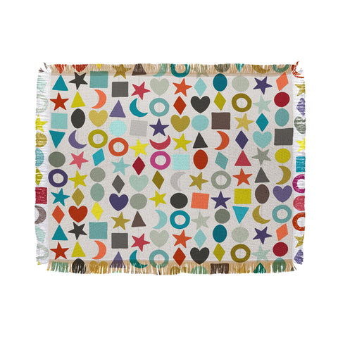 Sharon Turner geo garland Throw Blanket