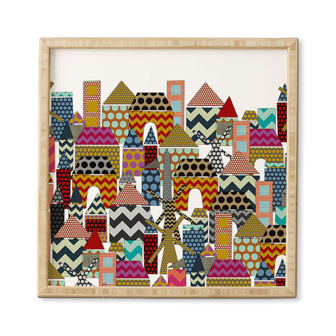 Sharon Turner Geo Town Framed Wall Art