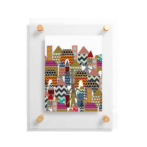 Sharon Turner Geo Town Floating Acrylic Print
