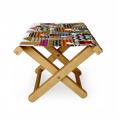 Sharon Turner Geo Town Folding Stool