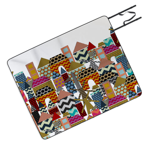 Sharon Turner Geo Town Picnic Blanket