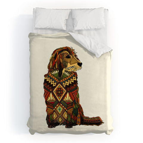 Sharon Turner Golden Retriever love Duvet Cover