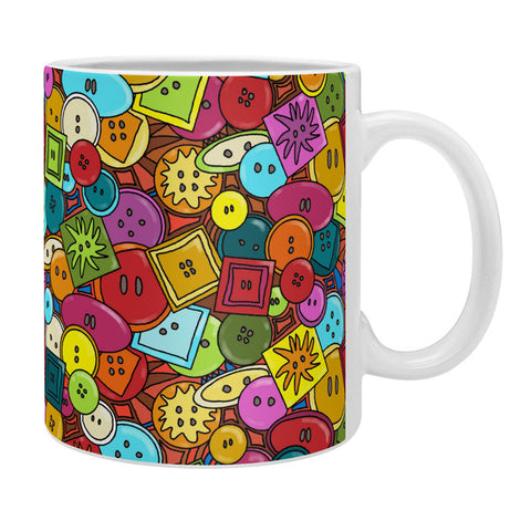 Sharon Turner Graffiti Buttons Coffee Mug