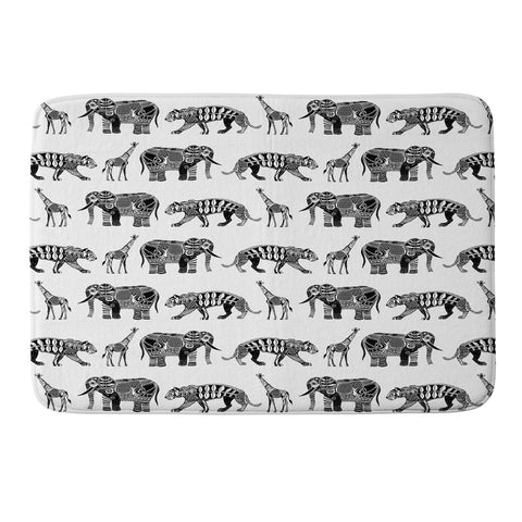 Sharon Turner Graphic Zoo Memory Foam Bath Mat