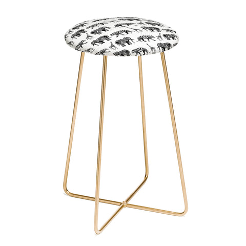 Sharon Turner Graphic Zoo Counter Stool
