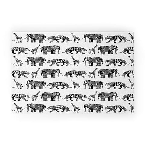 Sharon Turner Graphic Zoo Welcome Mat