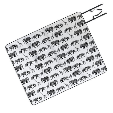 Sharon Turner Graphic Zoo Picnic Blanket