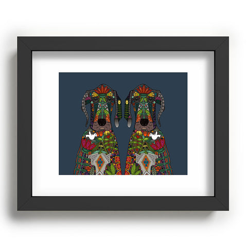 Sharon Turner Great Dane Love Recessed Framing Rectangle