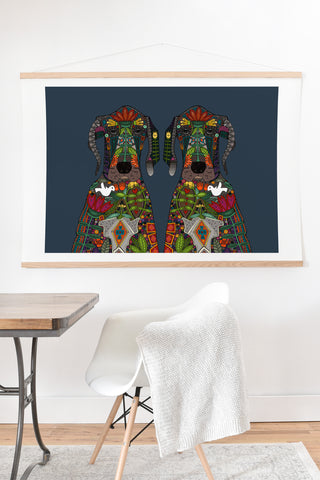 Sharon Turner Great Dane Love Art Print And Hanger